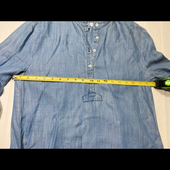 Current Air Anthropologie Los Angles Light Denim Long Sleeves Dress Size S - Picture 11 of 13